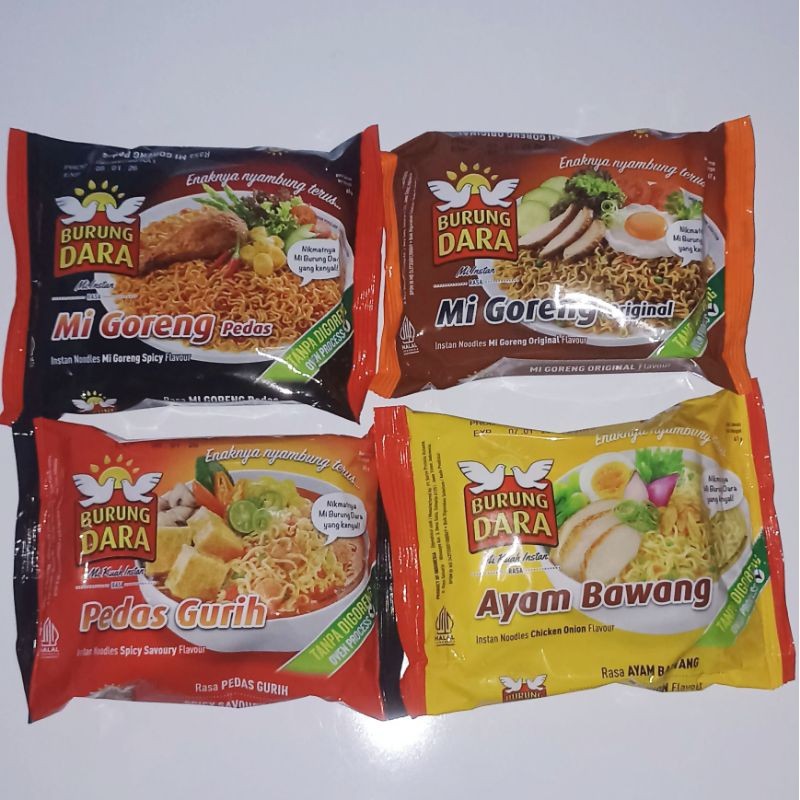 Mi Burung Dara nstan goreng kuah