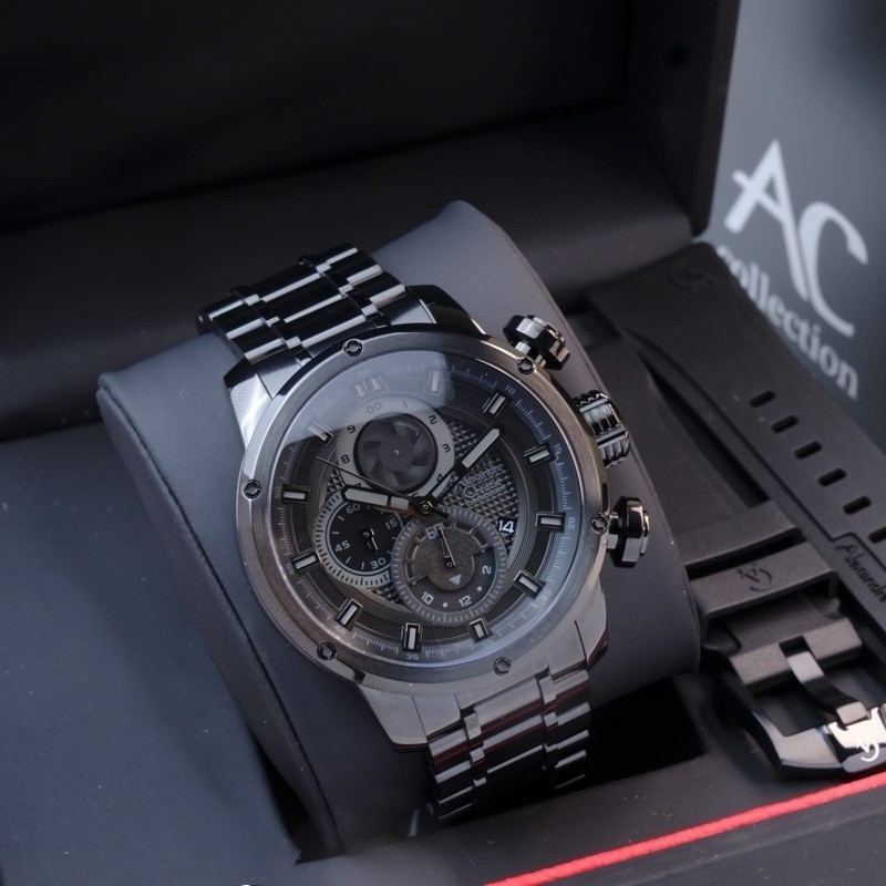 ORIGINAL Jam Tangan Pria Alexandre Christie AC 6239 / AC6239 Garansi 1 Tahun - Stainless Steel