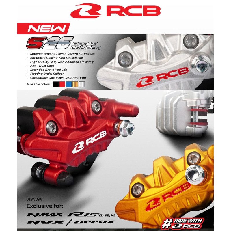 KALIPER RCB S26 VARIO 125 , BEAT FI , BEAT ESP , SCOOPY , GENIO