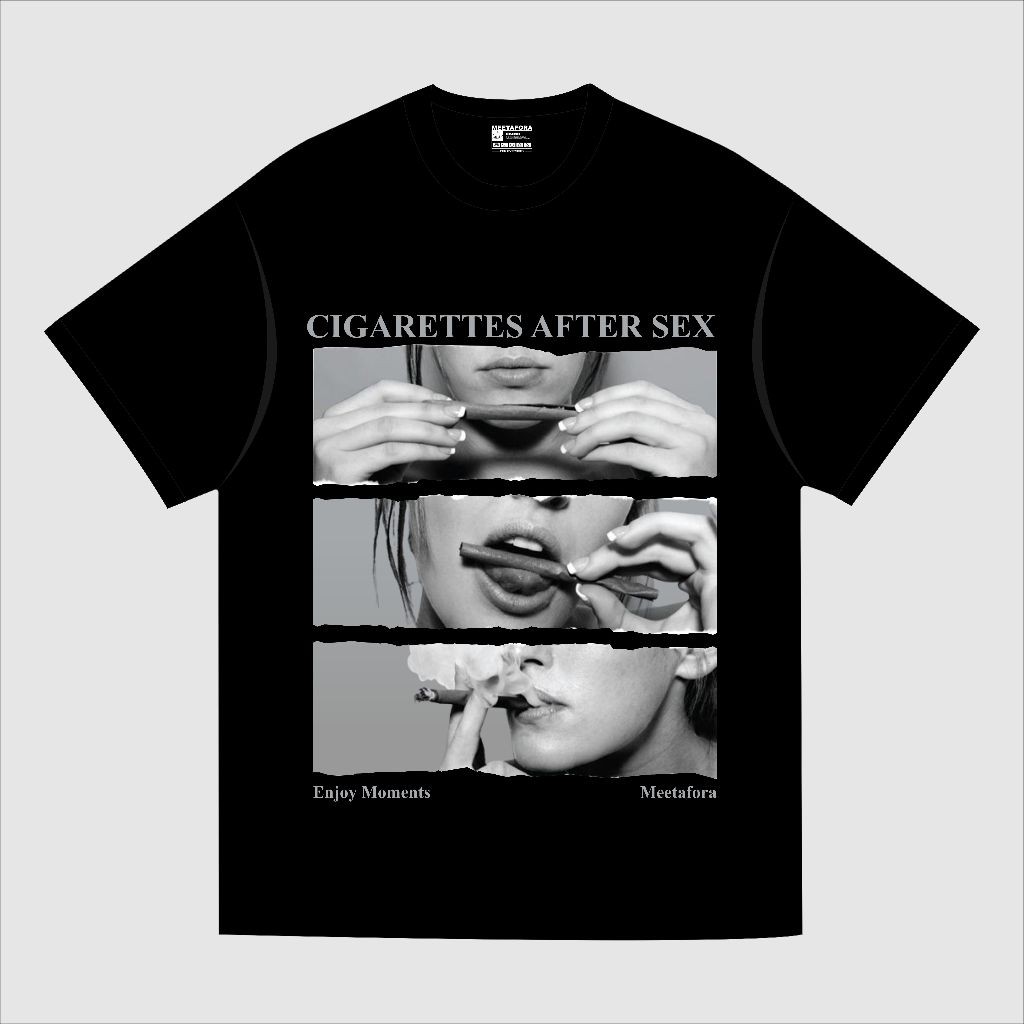 Kaos  Kaos Distro Rokok Vintage Kaos  Unisex Hitam Lengan Pendek Baru