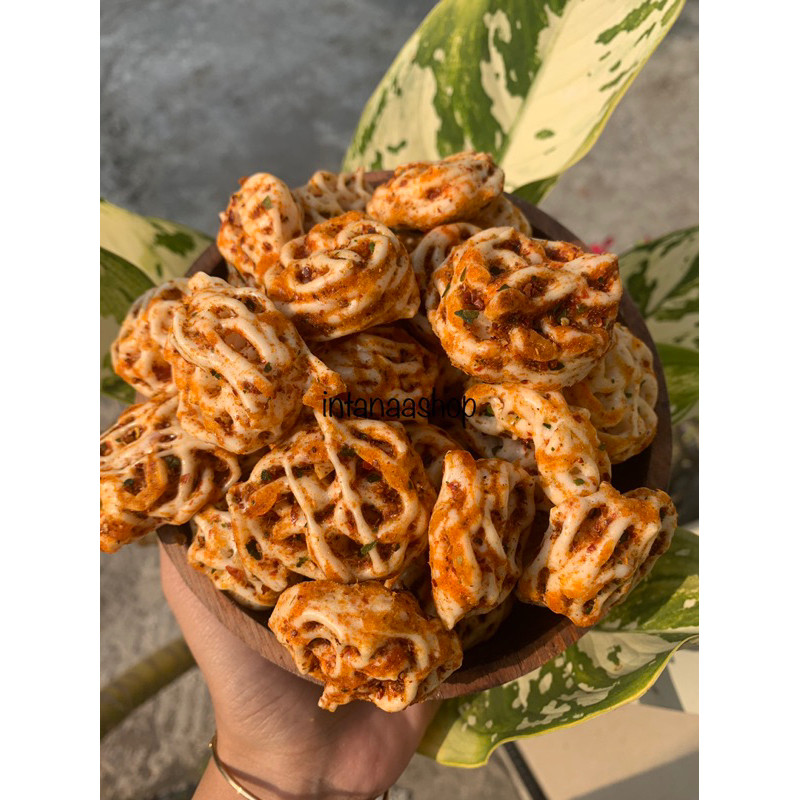 

Kerupuk Seblak Mawar Kering 500gr | Sebring rafael pedas daun jeruk