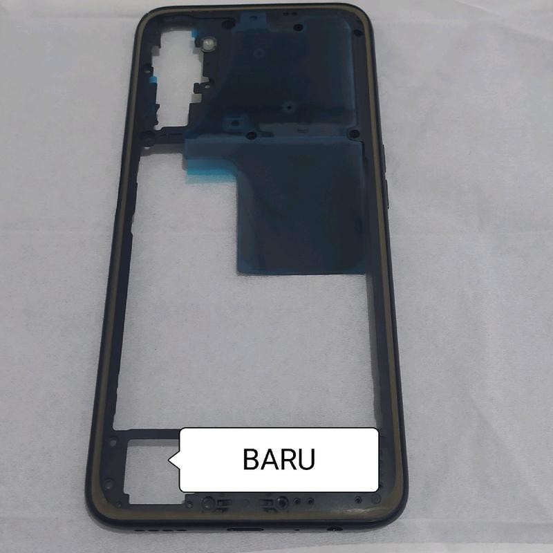 Original Tutup Mesin Tulang Kerangka Samping Termasuk Tombol Luar Relme 6 Pro | Bezel Kerangka Sampi