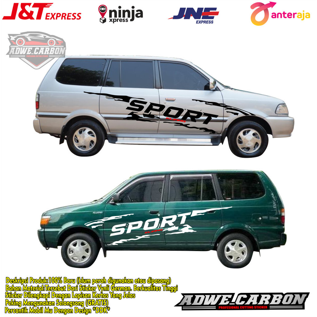 Stiker Mobil Kijang Super Stiker Body Kijang Super Stiker Kijang Super