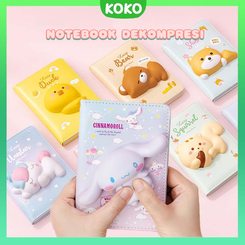 

Buku Diary Melody Cinamonroll Hello Kitty 3D Squishy Book Notebook Agenda Buku Catatan Anak Buku Tulis Diary Kado Lucu Unik
