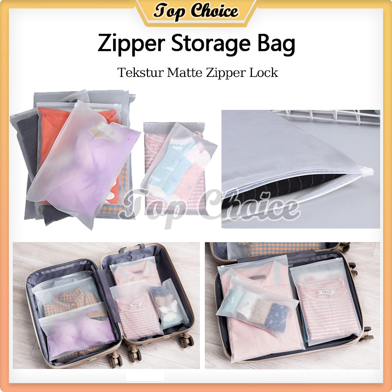 Plastik Zipper Bag Travel Pouch Zipper Storage Bag Zipper Travel Pouch / Zipper Storage Bag / Zipper