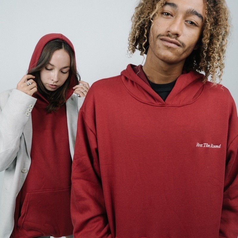 First Time Round - Classic Hoodie - Ruby