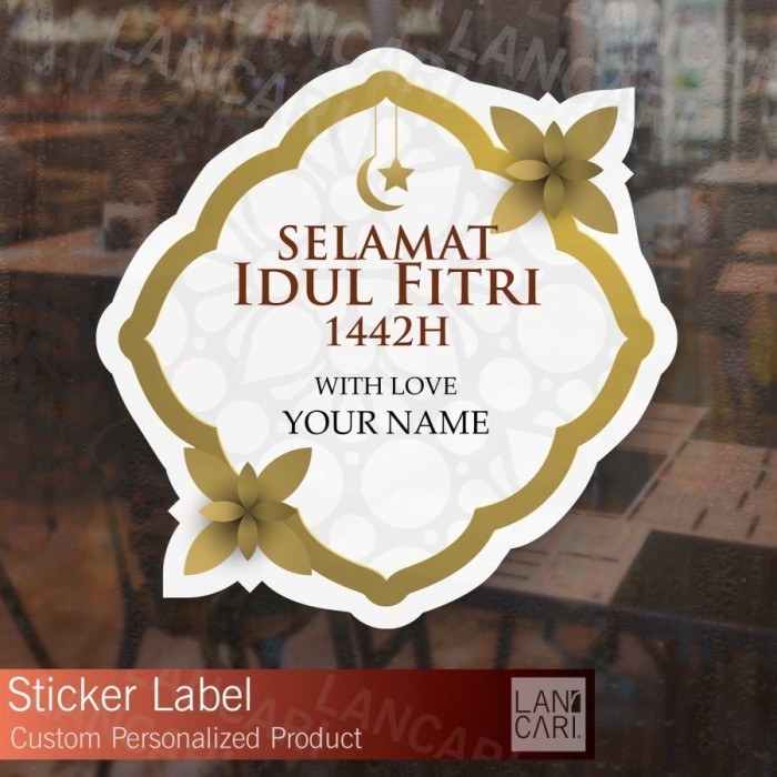Sticker Label Ramadhan Idul Fitri Stiker Hadiah Gift Kemasan Packaging, Label Design Idul Fitri Rama