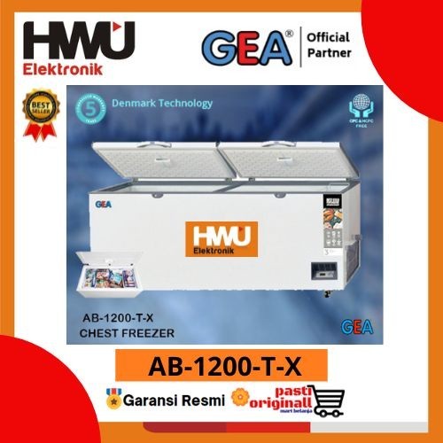 GEA AB1200TX LEMARI PEMBEKU DOUBLE COMPRESSOR / CHEST FREEZER BOX 1050 LITER AB-1200-T-X
