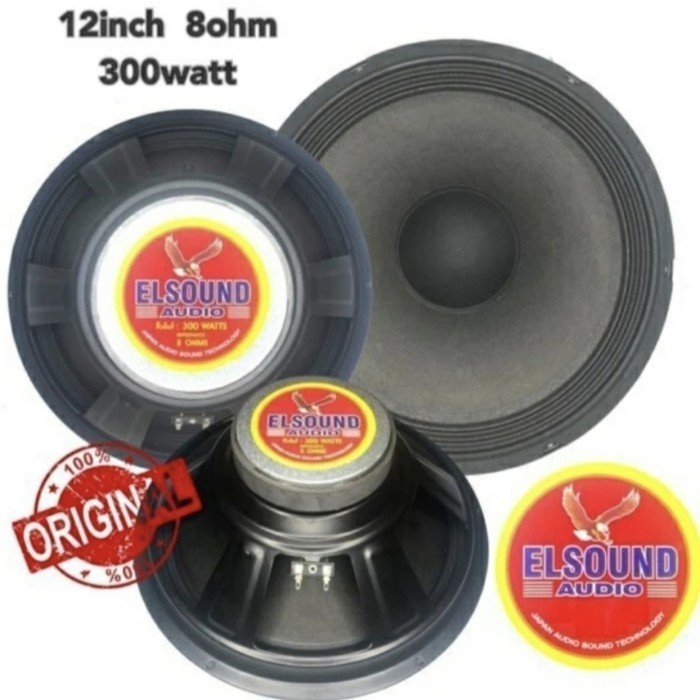 Original SPEAKER ELSOUND 12INCH COMPONENT FULL RANGE AUDIOSOUND ELSOUND ORIGINIL