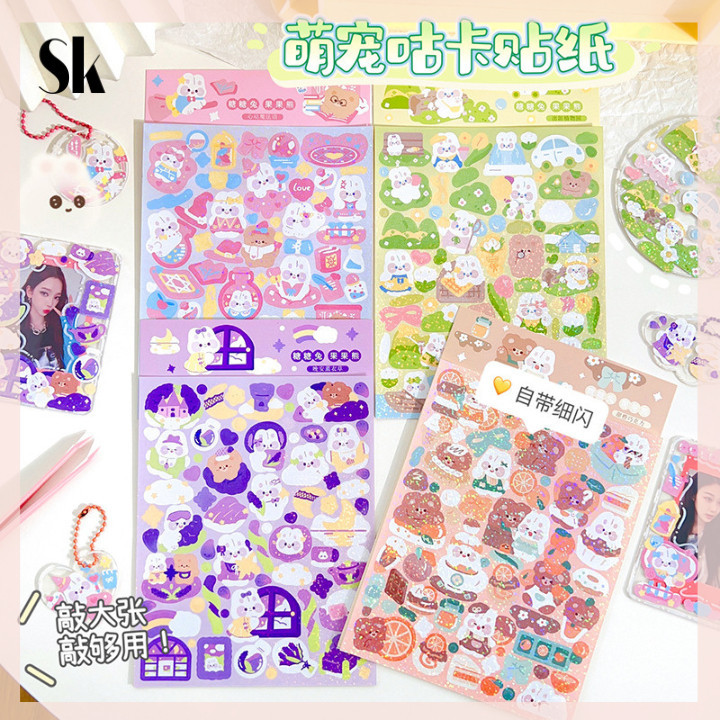 

SKSHOP Stiker Glitter Rabbit Series Waterproof DIY 1 pcs - SK060