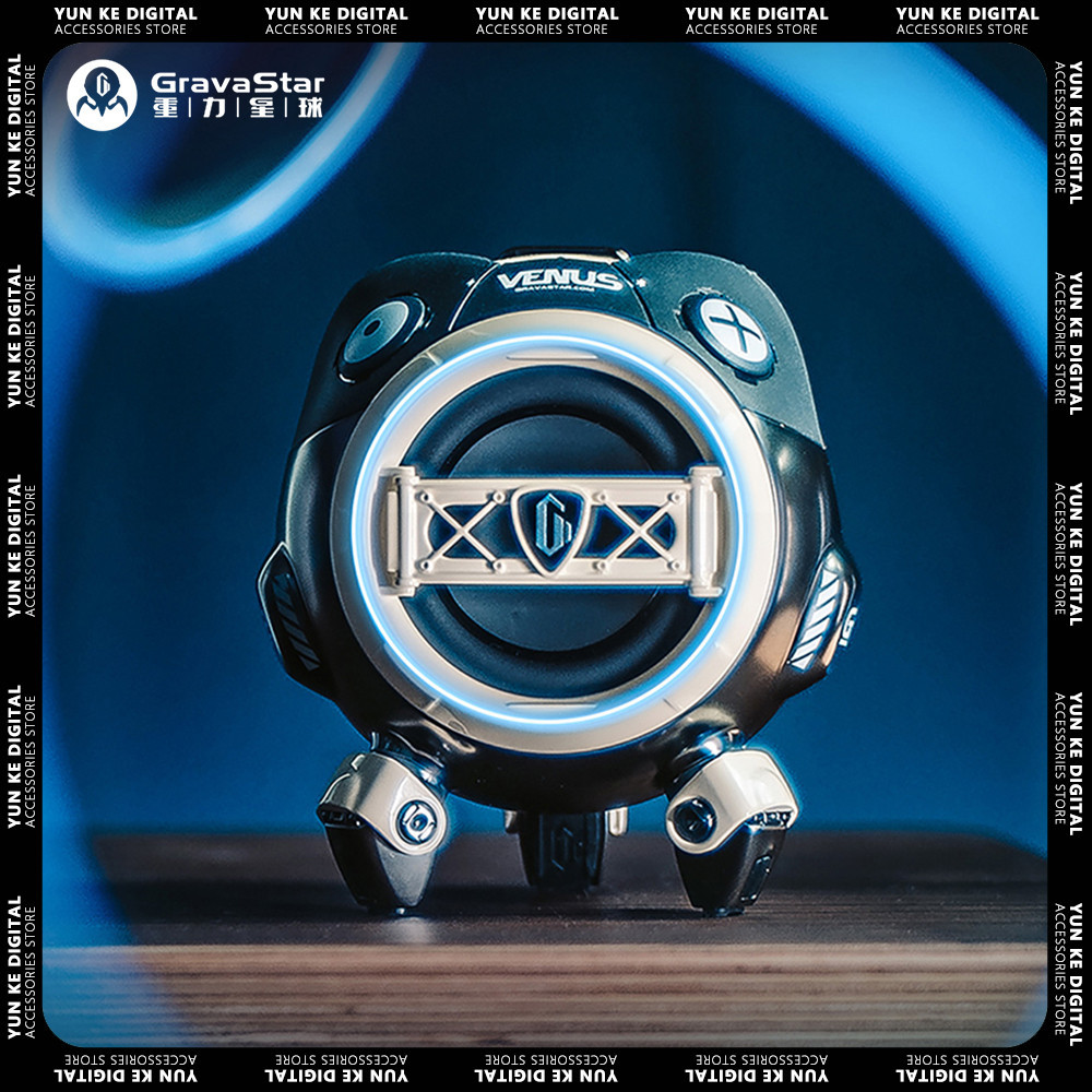 Gravastar Venus G2 Pro Wireless Bluetooth Speaker Mini TWS Surround Hi-Res Bass Subwoofer Boost RGB 