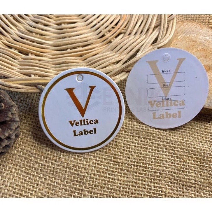 

Label hangtag poill embos, hangtag premium