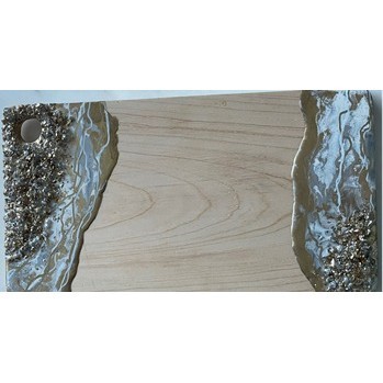

WOODEN BOARD | RESIN PAPAN KAYU | RESI PAPAN KAYU PUTIH DAN EMAS
