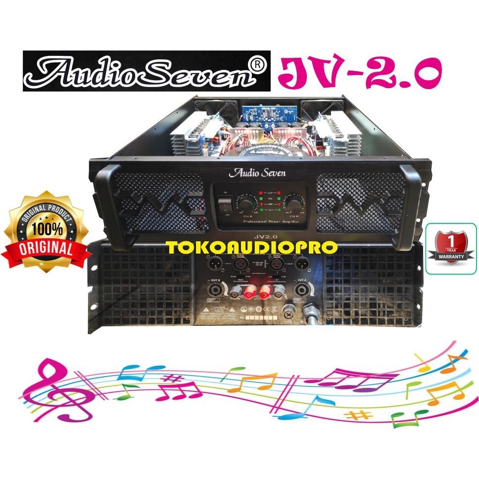FROMO SPESIAL SALE Power Audio Seven JV2.0 2-Channel Power Amplifier Original