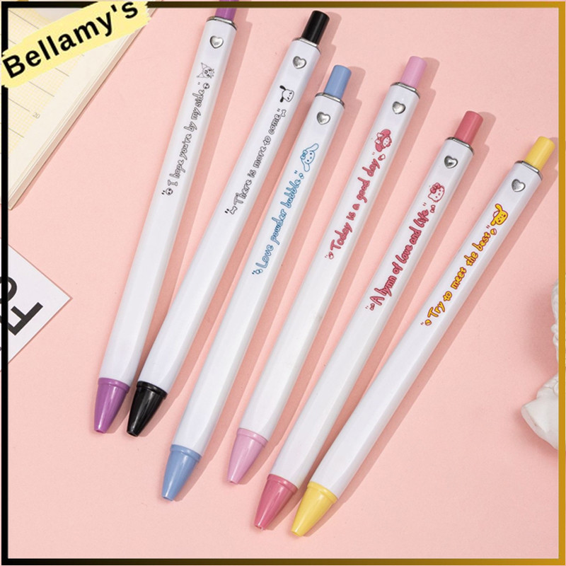 

COD ❤️Pena Netral Tekan Kotak Sanrio Lucu Pena Siswa Melakukan Latihan Pena Hitam 0.5Mm