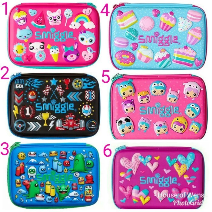 

SMIGGLE HARDTOP PENCIL CASE KOOKY - TEMPAT PENSIL SMIGGLE - Biru Muda