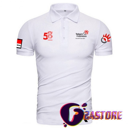 Baju t-shirts kerah model Polo TELKOM INDONESIA 58th CJ.52