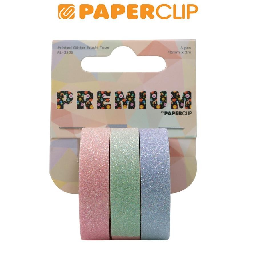 

DECORATION TAPE / WASHI TAPE RL2305 3P PRINTED GLITTER