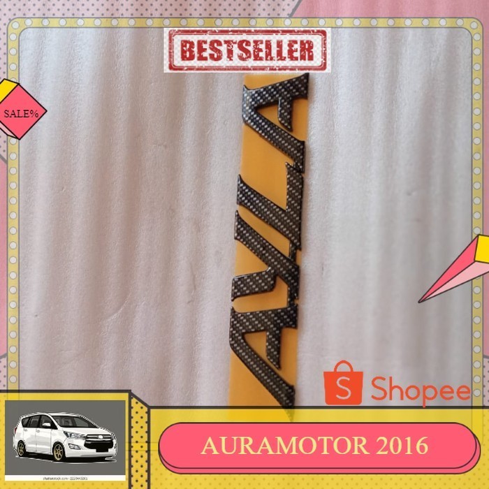 emblem tulisan daihatsu ayla carbon