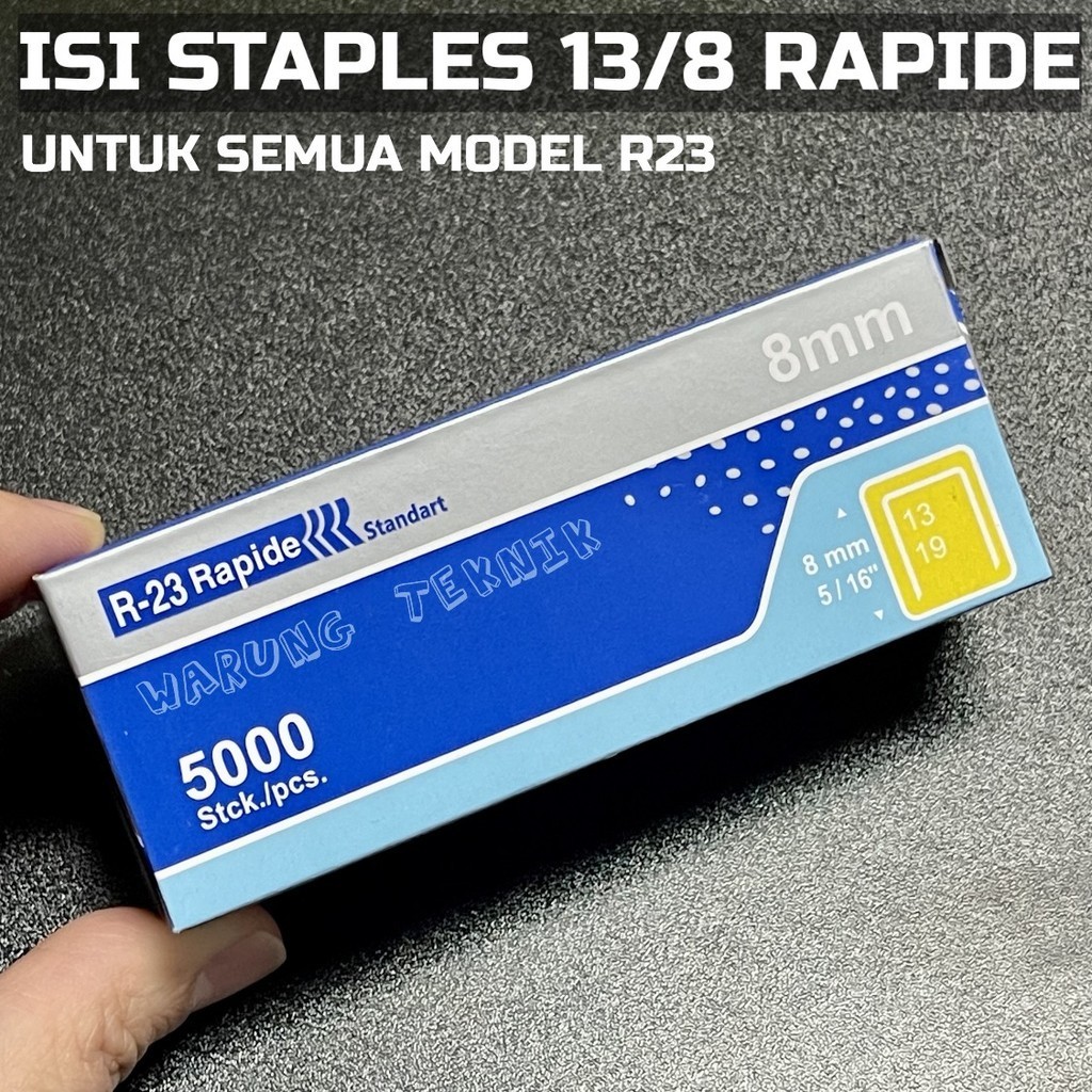 

BISA COD!! Rapide Original Refill Gun Tacker R23 - Isi Staples 13/8 ( 8 mm ) - 13/6 ( 6 mm )