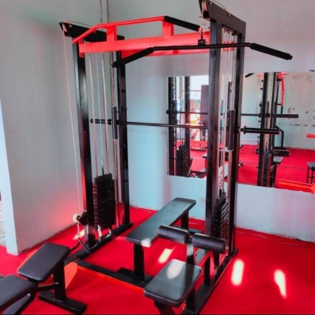Alat fitness Smith Machine Multifungsi