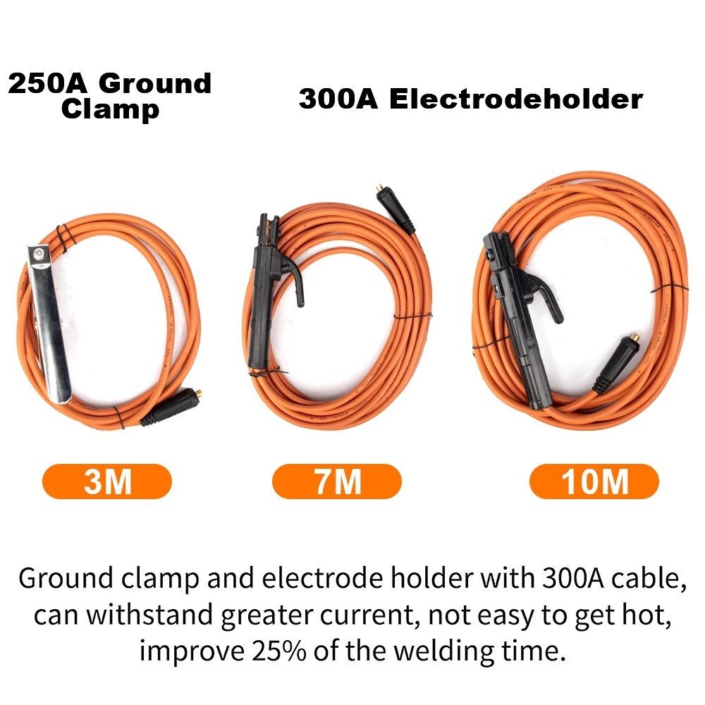 JLD Kabel Las Set 300A Stang Las Kabel Mesin Las Listrik 10 Meter Tang Massa