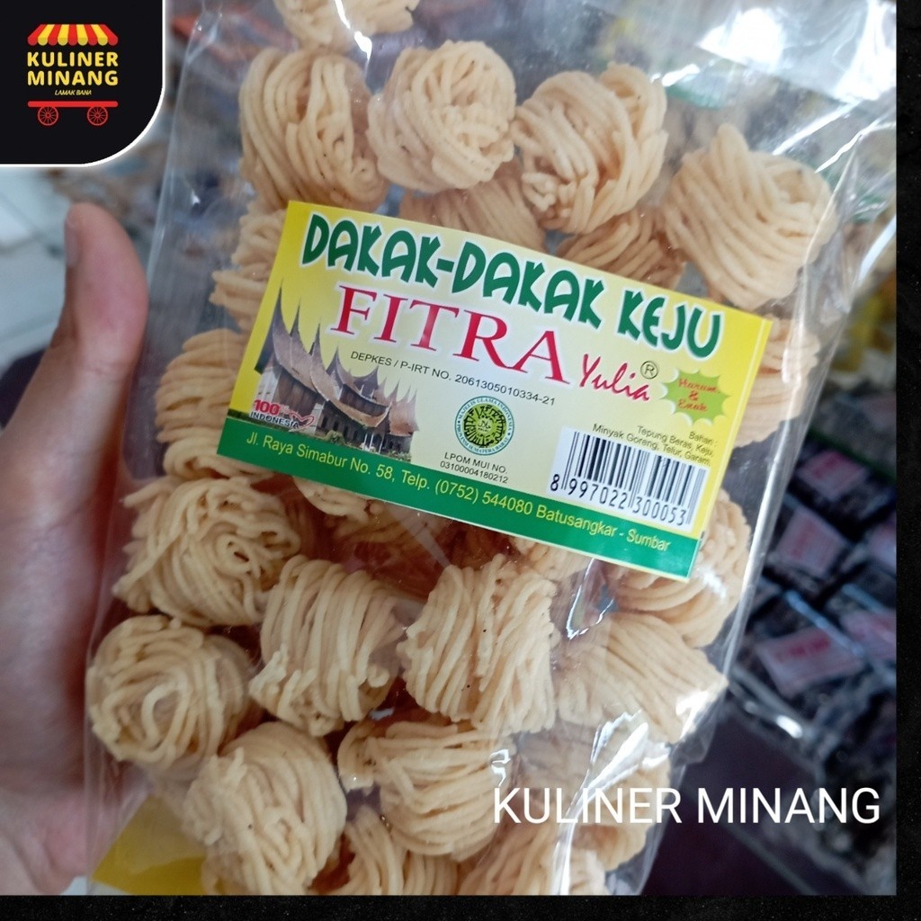 

Dakak dakak keju Cemilan Kuliner Minang