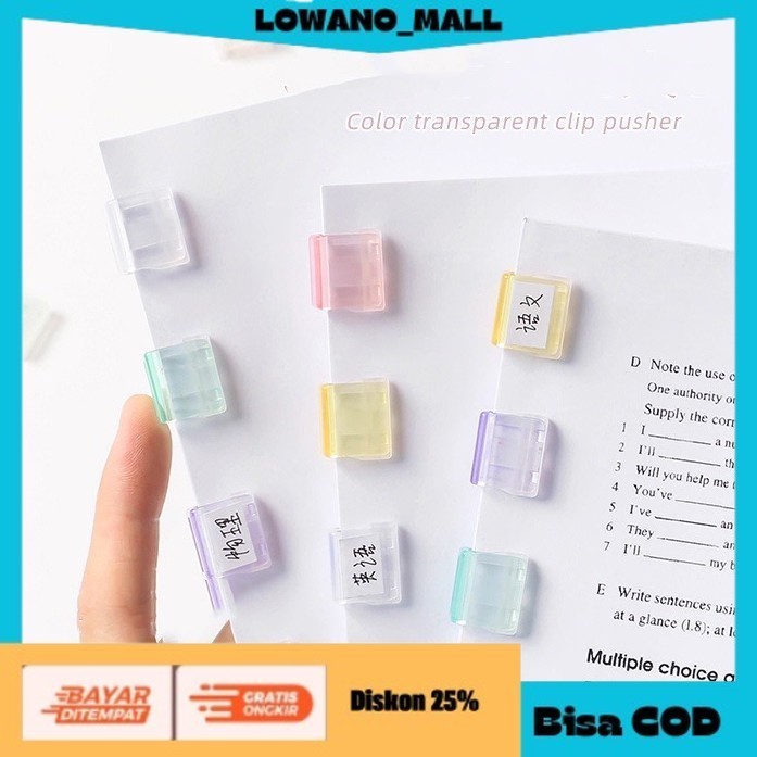 

[[LOWANOMALL6]] TERLARIS Paper Clip Klip Kertas Penjepit Kertas Binder Clip Organizer SUNSET COD