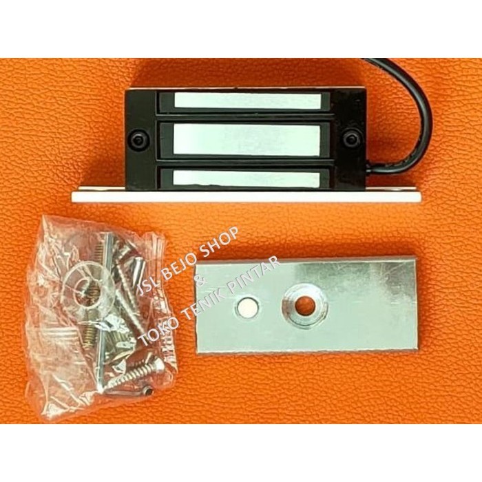 

Door Lock Kunci Magnetik Elektrik 60 KG DC 12V untuk Akses Pintu - BREKET PANJANG