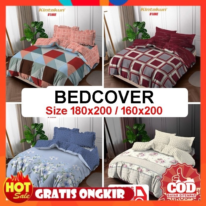 KAIN HALUS ADEM LEMBUT TEBAL / U BEDCOVER KINTAKUN KING LITE / BEDCOVER KINTAKUN 180x200 / BEDCOVER 