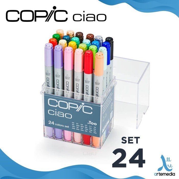 

Copic Ciao Set 24 Graphic Marker Alcohol Based Dye Ink Refillable