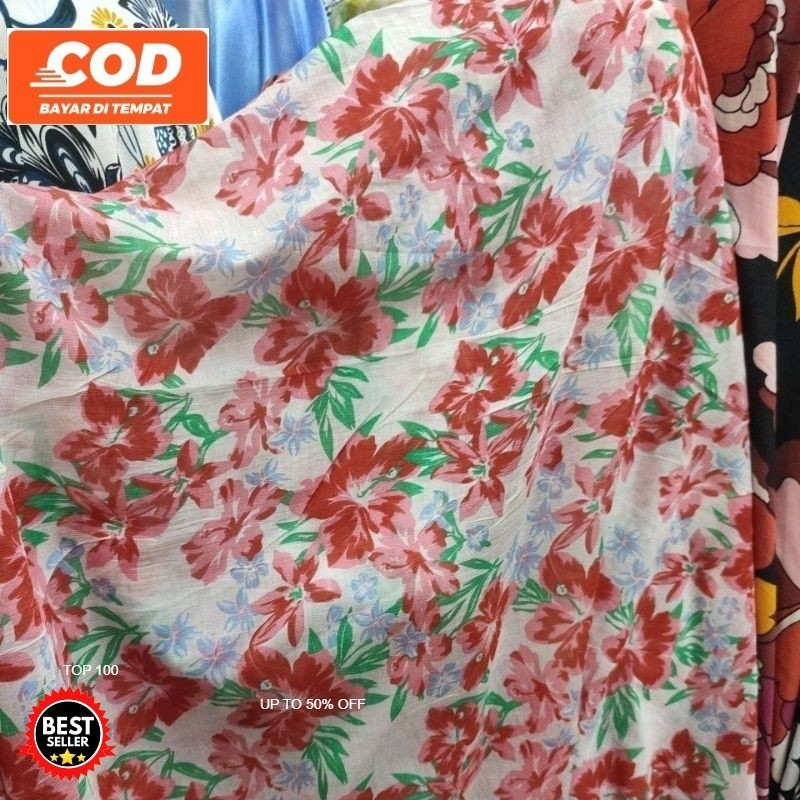 kain katun silky motif lq - bahan silky premium - kain mukena - kerudung