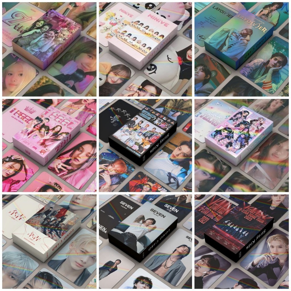

55PC LASER LOMO CARD PHOTO CARD IDOL K POP BOY BAND GROUP BTS ENHYPEN JUNGKOOK STRAY KIDS