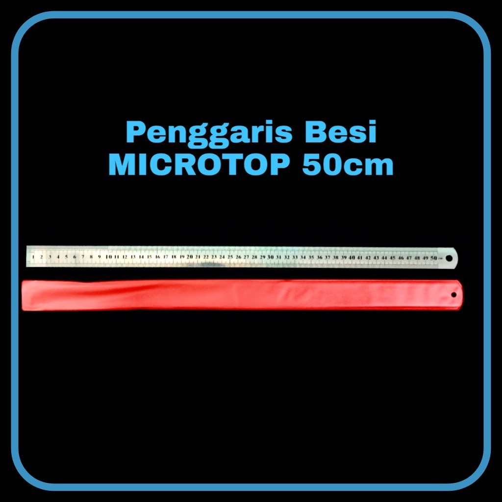 

GG Penggaris Besi MICROTOP 50 cm(12pc) / Penggaris Besi / Ruler /Garisan