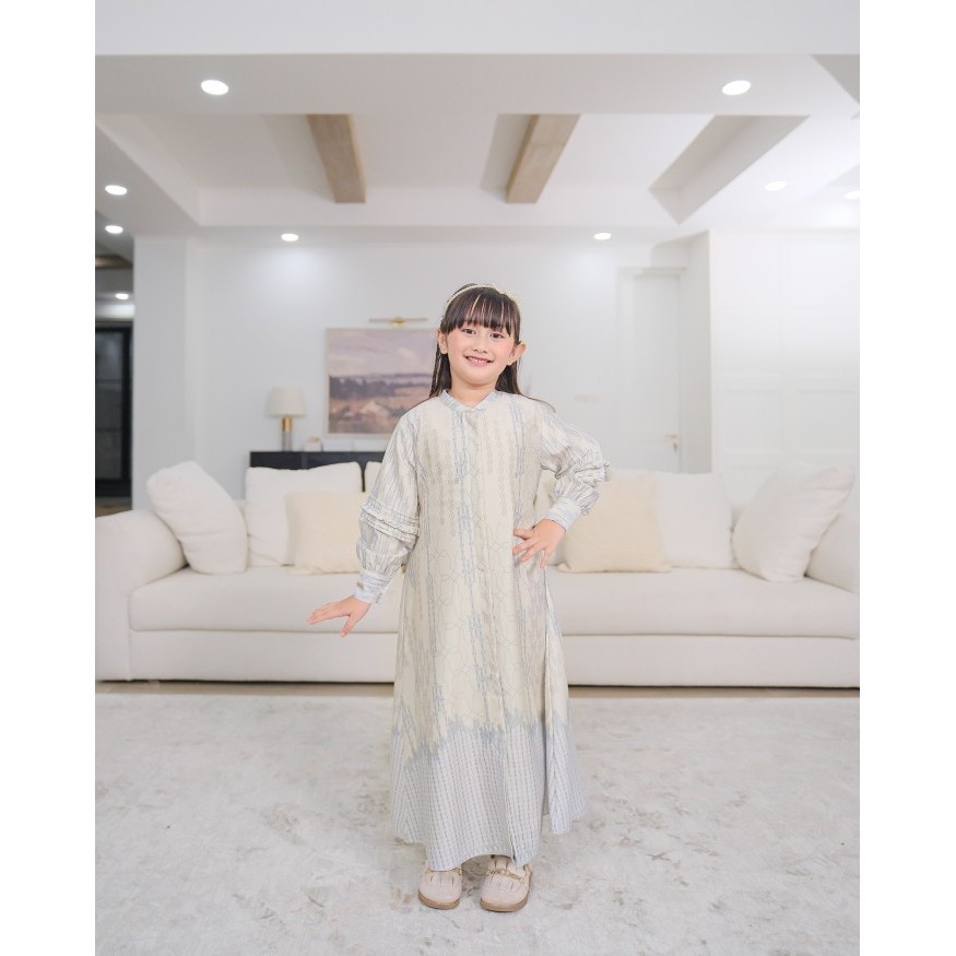 PROMO-Plestia Dress Anak - 3 Warna | Zysku Xena | Sarimbit Gamis - Sunset, 2