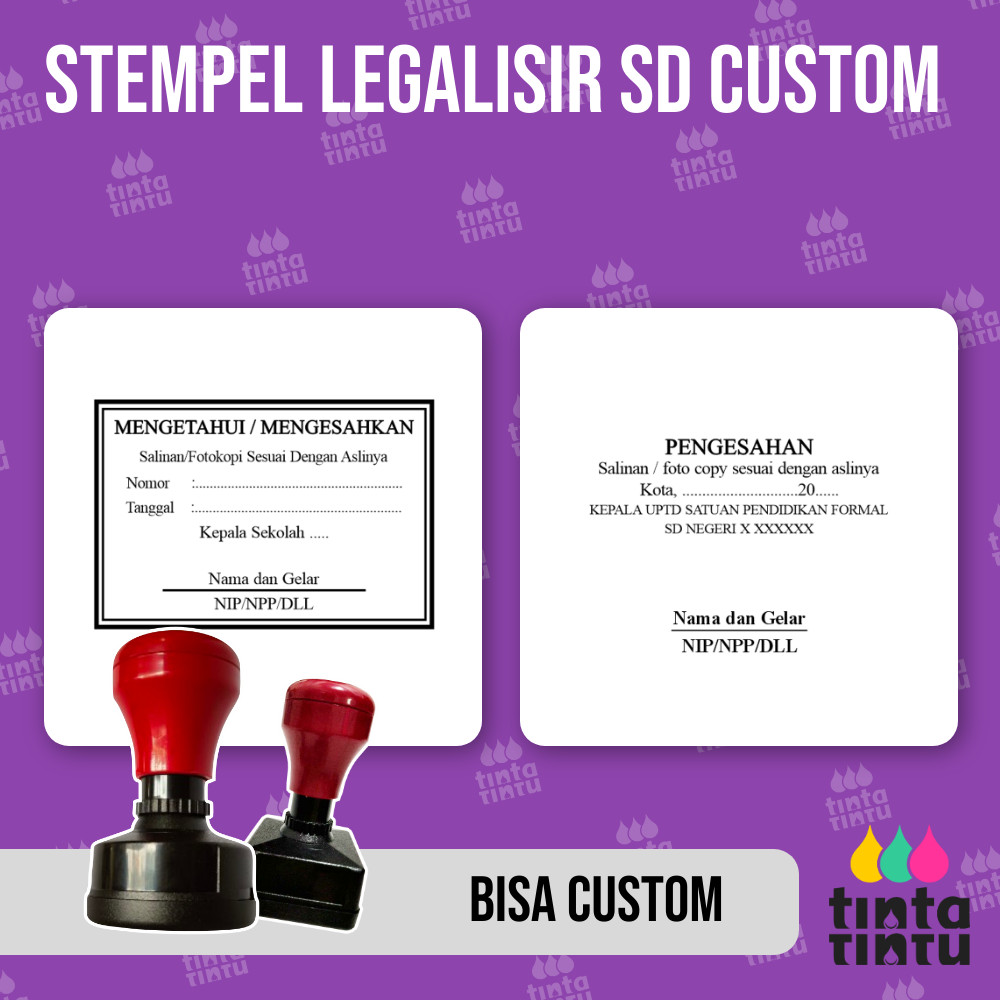 

Stempel Legalisir SD Custom