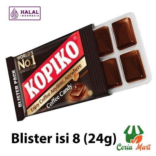 

Kopiko Blister isi 8s Permen Kopi 24gr