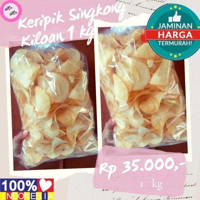 

Keripik Singkong 1 Kg Asin Gurih Termurah Terlaris Snack Kiloan Renyah