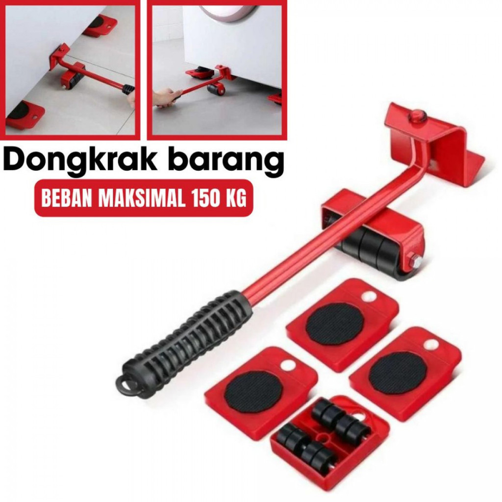 Dongkrak Alat Angkut Barang Dorong Troli Furniture Roda 150 kg