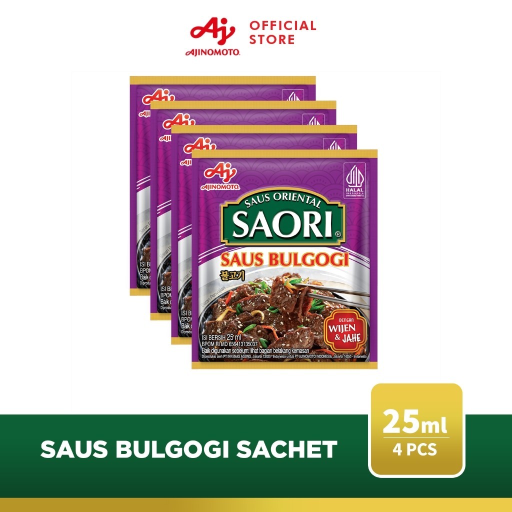 

SAORI® Saus Bulgogi Oriental Sachet 23 ml (4 pcs)