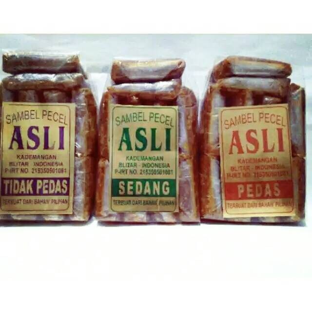 

Sambel pecel 400 gr "asli" blitar