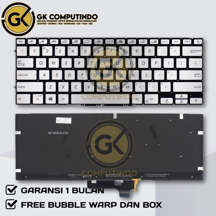 Keyboard Asus ZenBook 14 UM431 UM431D UM431DA Series