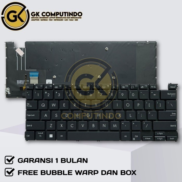 Keyboard Asus Zenbook 14 OLED UM3402 UM3402Y UM3402YA UM3402YAR