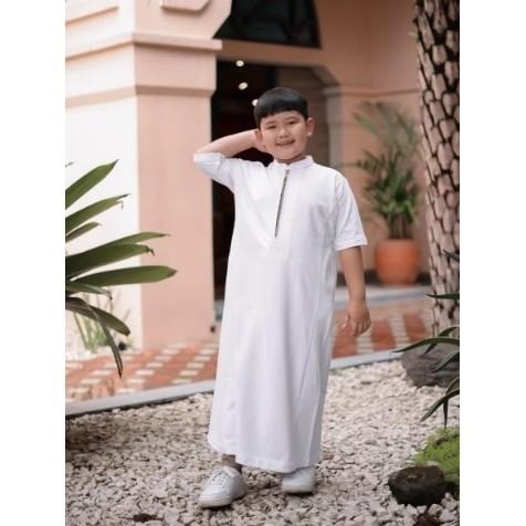 Jubah Anak Thobe Slimfit Kautsar Putih