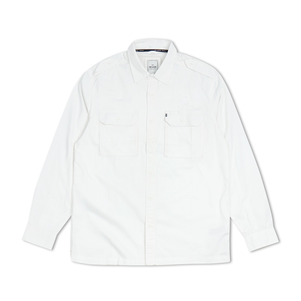 M.Gee Kemeja Pria Lengan Panjang Outdoor Mgee Camper C029 White