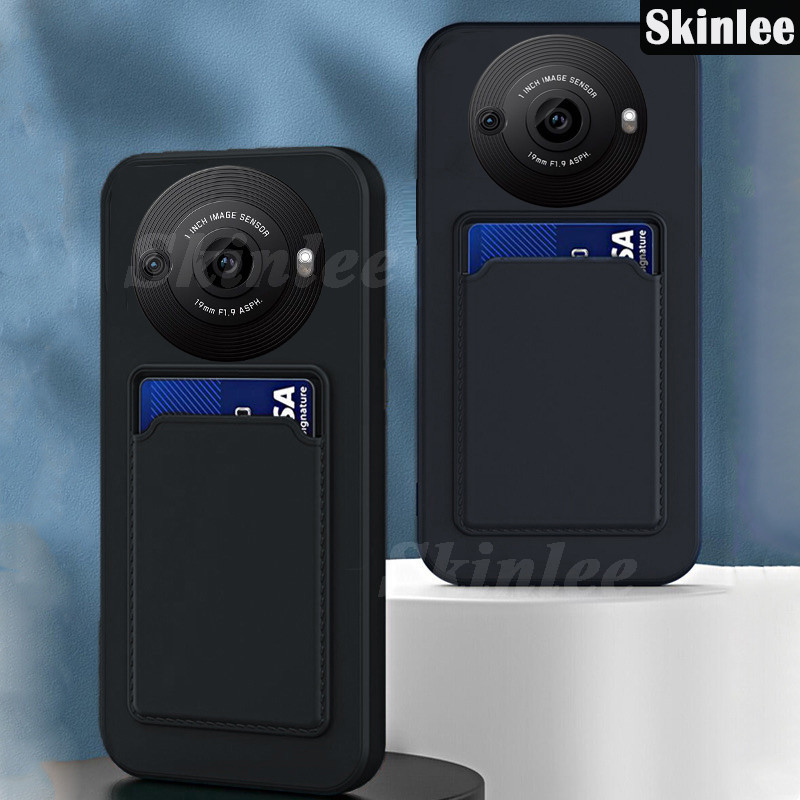 Phone case For Sharp Aquos R8S Pro Back cover Card Slot Card Silica Gel Soft Holder Wallet Case For 