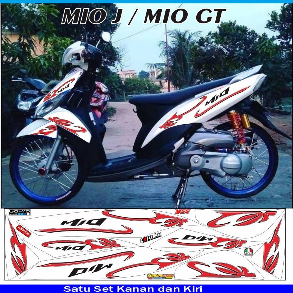 COD / Striping MOTOR mio GT / STRIPING VARIASI stiker mio GT / variasi striping MIO J