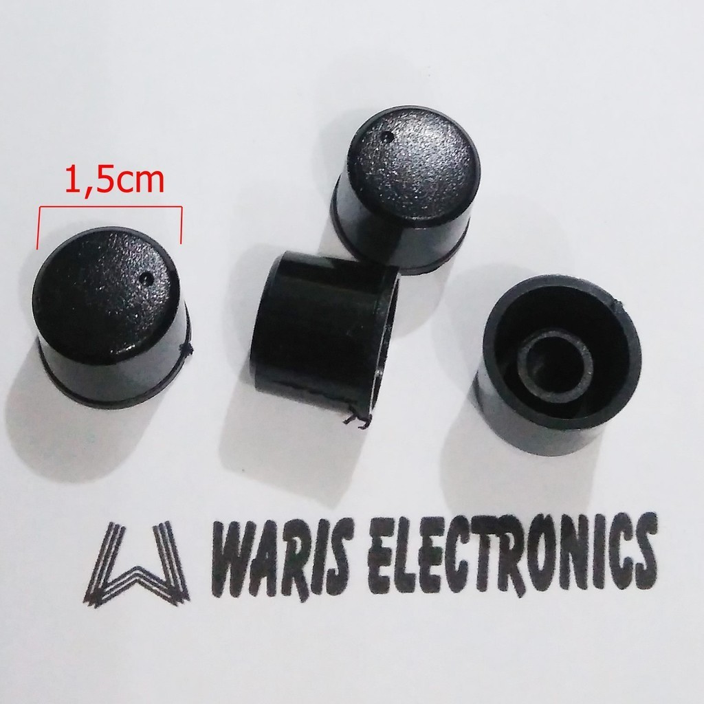 knop potensio hitam kecil