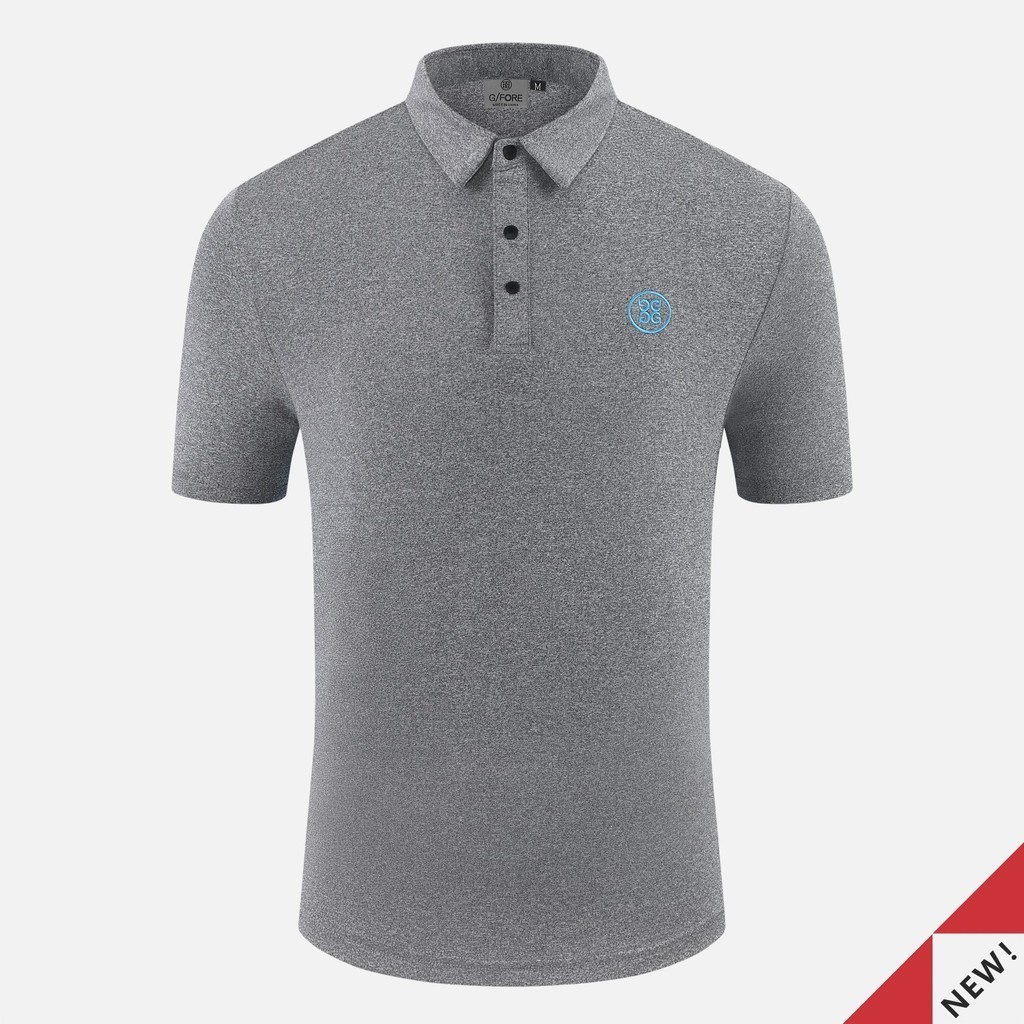 Baju Golf Pria / Baju Olahraga Pria Polyester GFO Logo In Back