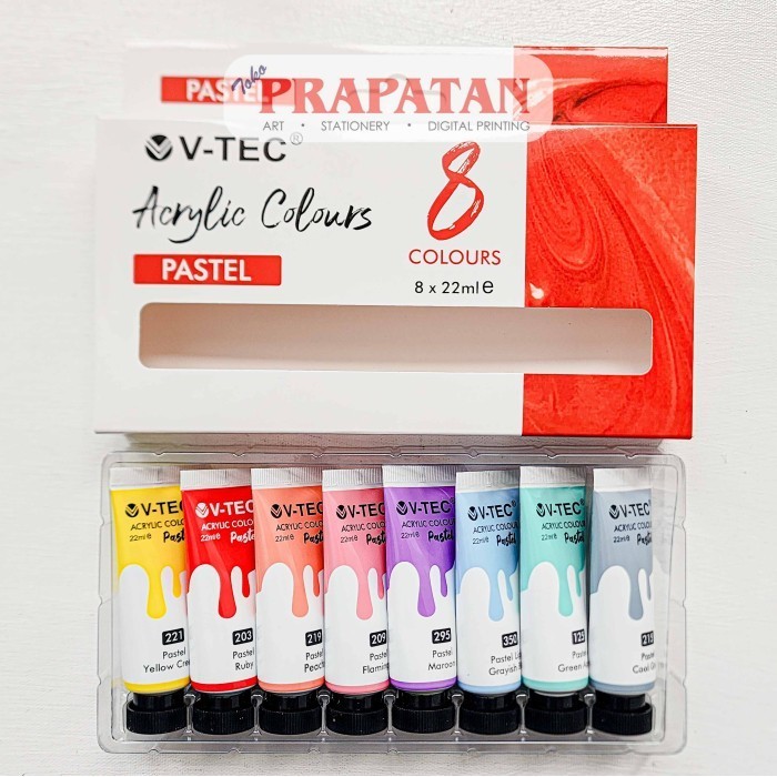 

DG99 Cat Akrilik Set V-TEC 8x22ml | V-TEC Acrylic Set - PASTEL